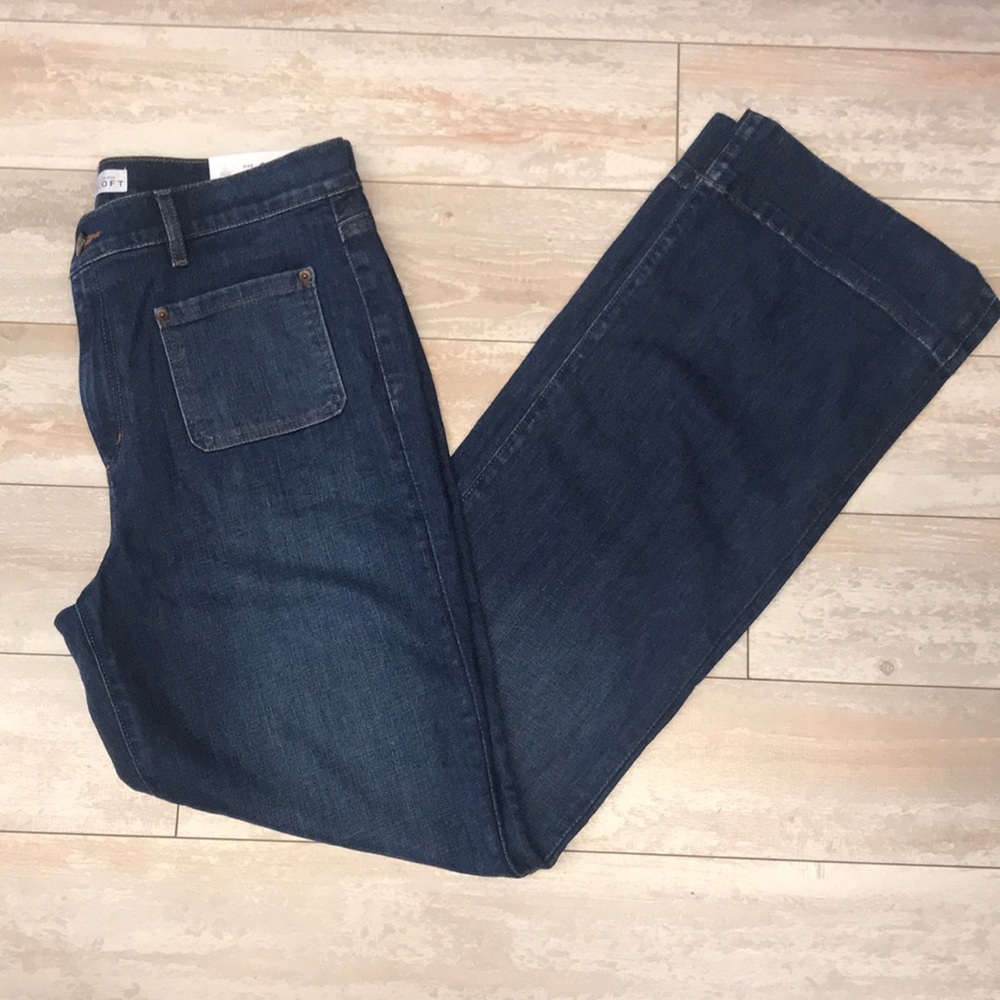 NWT Loft Size 12 Wide Leg Trouser Jeans